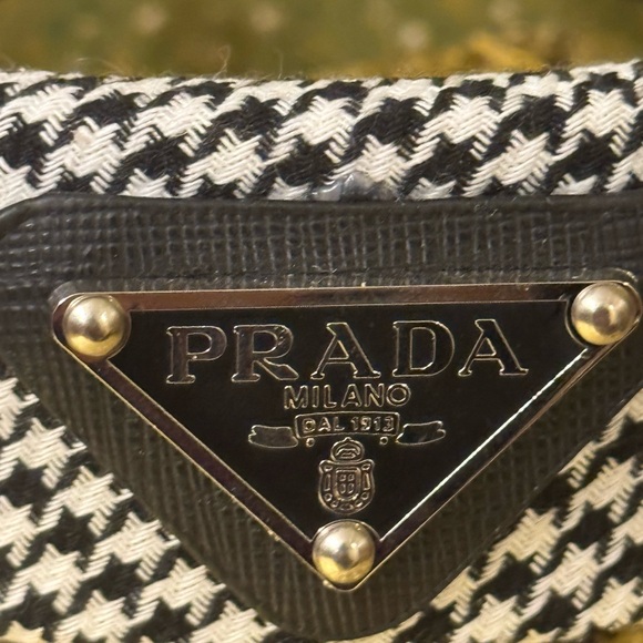 Prada Houndstooth Candle Holder in Black and White main image 14